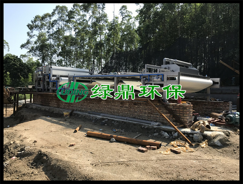 洗砂污泥脱水机使用现场(福建) 2